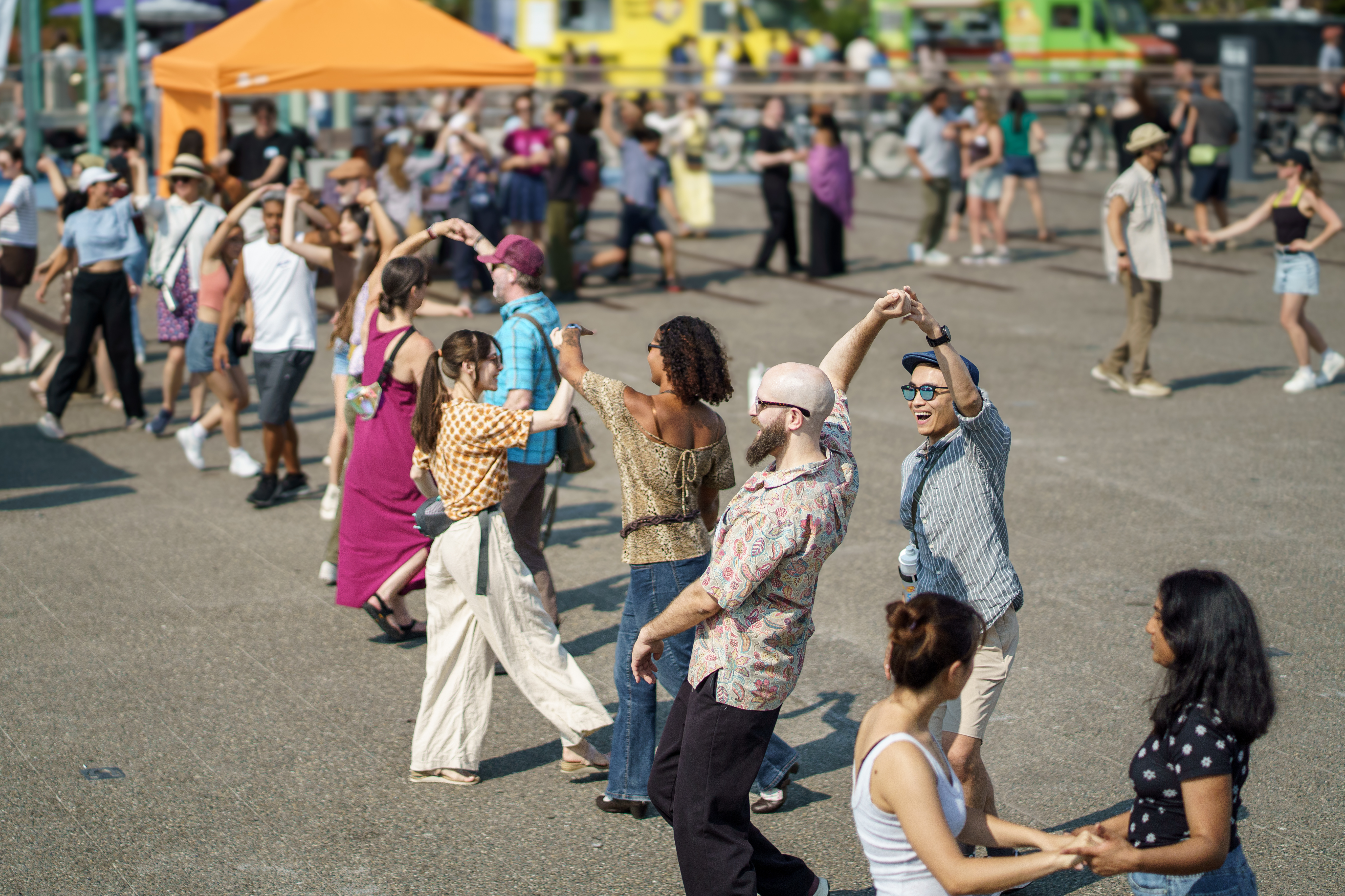 Dancing at Hustle on the Pier